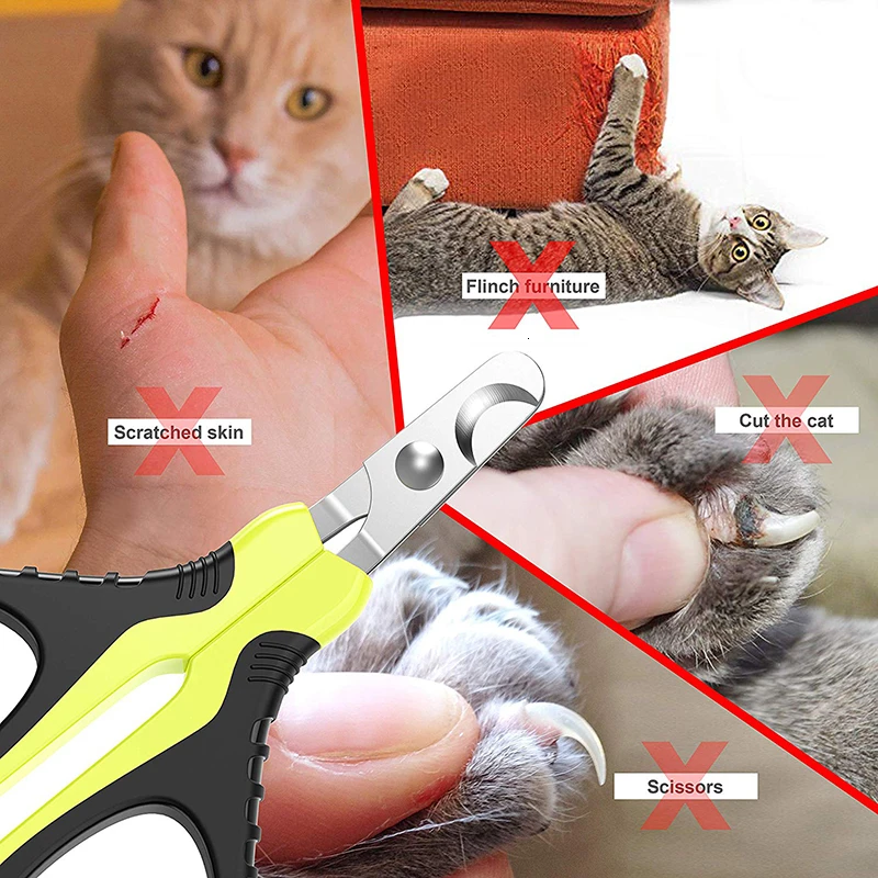 Benepaw безопасная эффективная машинка для стрижки ногтей для кошек профессиональная Удобная Нескользящая стрижка для маленьких собак триммер для ногтей для щенка котенка кролика