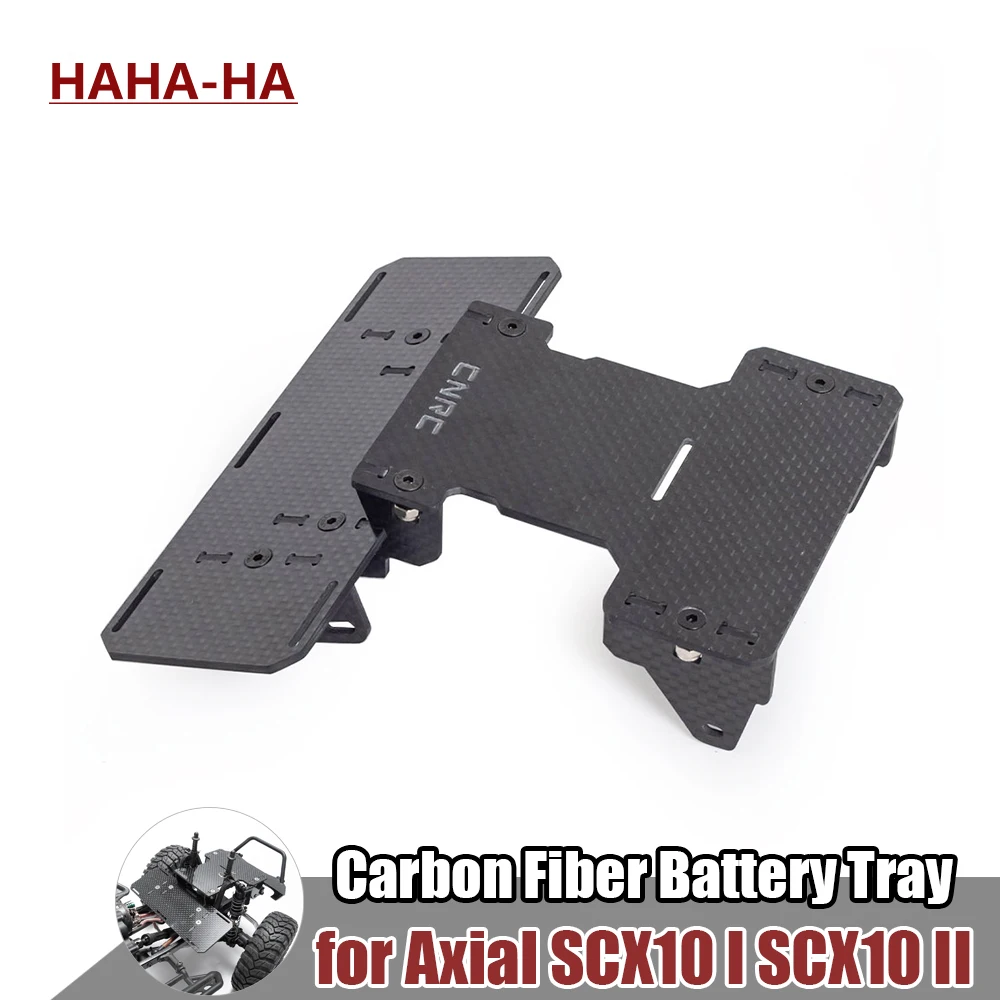 

1/10 Carbon Fiber Front Mounted Battery Tray for RC Crawler Axial SCX10 II 90047 90046 90022 90028 Low Center Of Gravity Upgrade