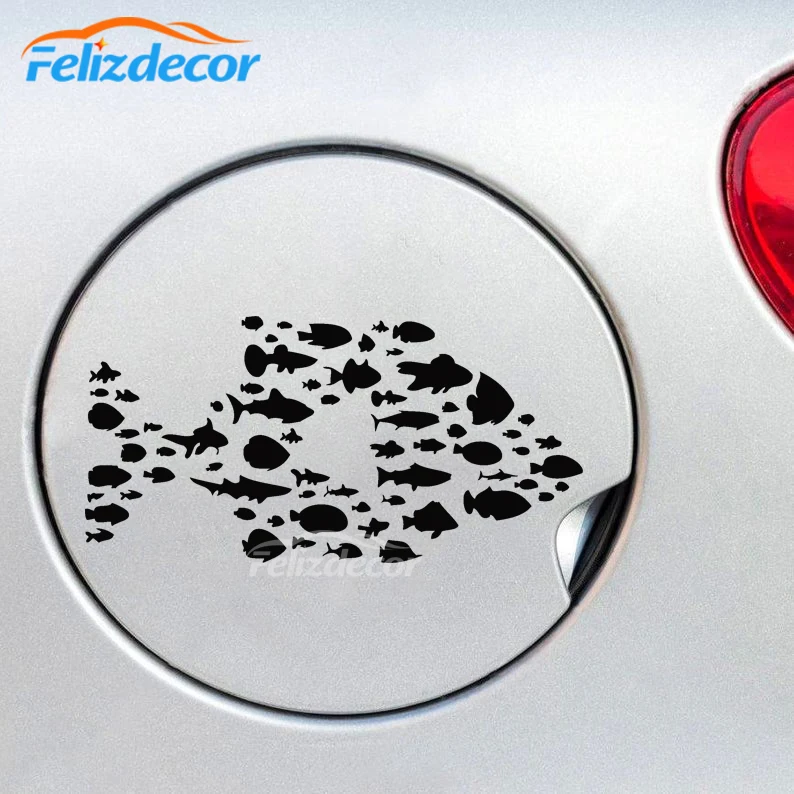 Орд рыбы Плавание свободно на морском дне кузовных наклеек наклейка окно или