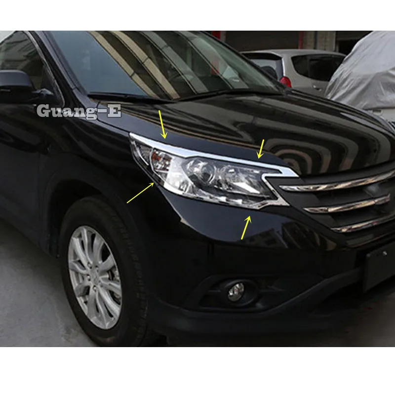 Для Honda CRV CR-V 2012 2013 2014 передняя фара автомобиля лампа капота молдинг рамка палка ABS