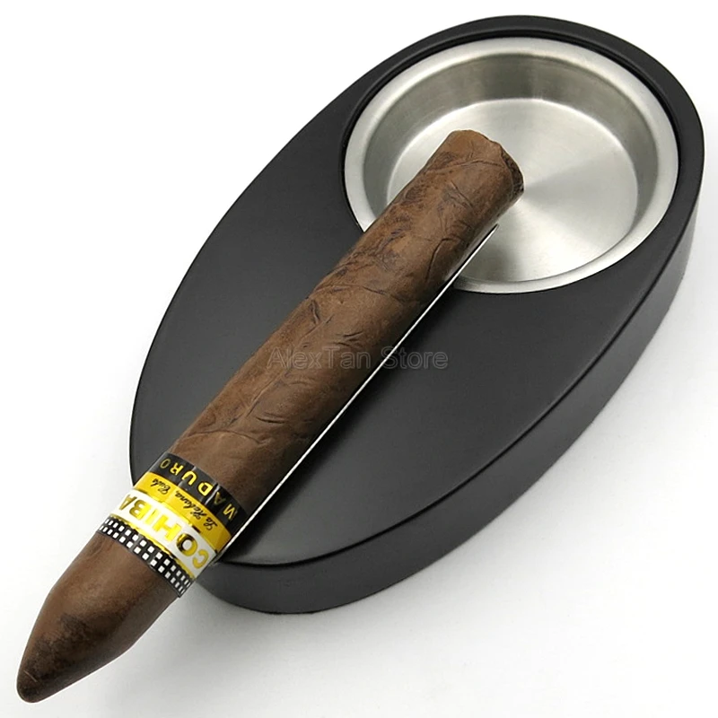 COHIBA Черный Кедр Дерево сигары путешествия Humidor набор резак пепельница пианино отделка гигрометр дома и офиса Бизнес