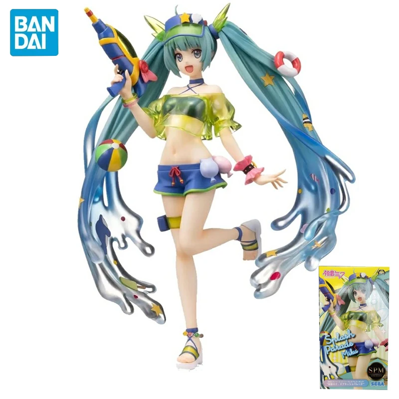 Bandai Новый Стиль Оригинальных Аниме Модельных Фигурок Кавай Хацунэ Мику Действие Сексуальные Фигурки Pvc Водяной Пистолет Vocaloid Куклы Игрушки Декор Подарок