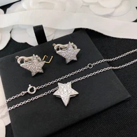 2021 hot trend brand comet star diamond jewelry set necklace earrings 925 sterling silver seiko customization exquisite daily