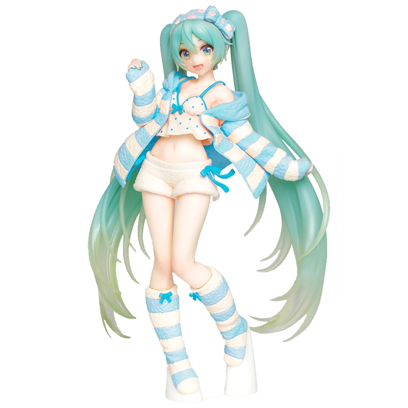 

Пижама Hatsune, гетерохроматическая версия, японская аниме-фигурка, ПВХ модель, игрушка, настольные украшения, Коллекционная модель, игрушки, А...