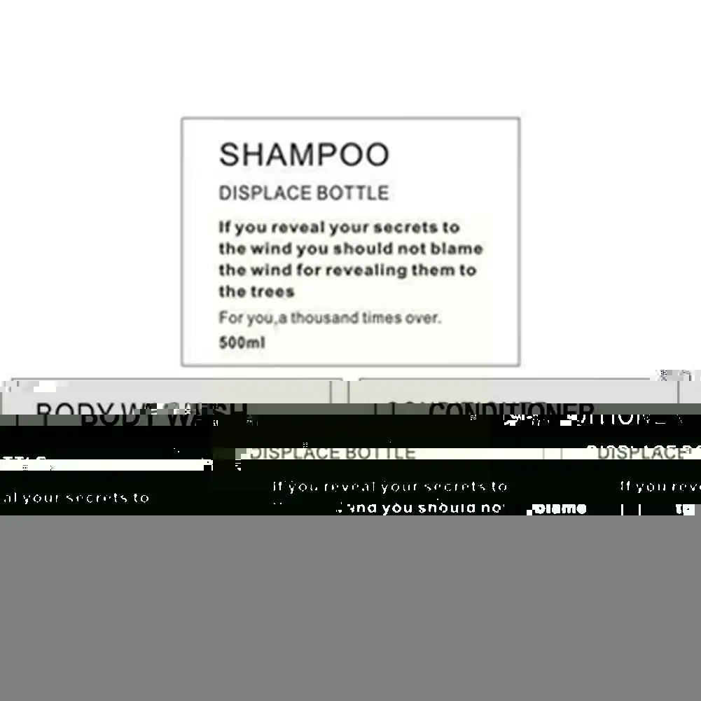 3/4/6 шт. водонепроницаемые этикетки для мыла и шампуня |