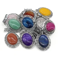 1pcs natural charm rose quartzslapis lazuli stone pendant diy for necklace earring jewelry making women gift size 47x70mm