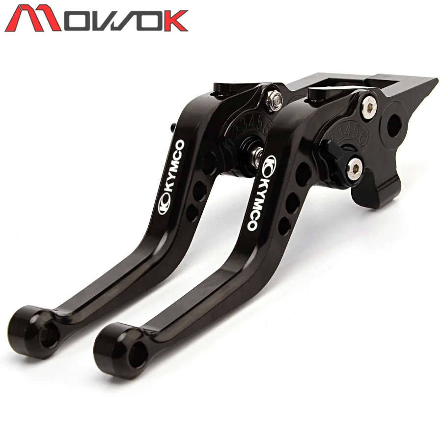 all black B Для KYMCO центр XCITING K-XCT 300 CK250T 300T мотоцикл короткие тормозные рычаги сцепления и крышки клапана шины Крышка для - Цвет: all black B
