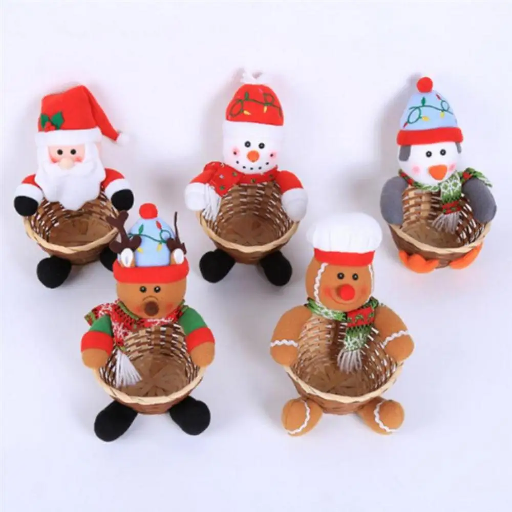 

Конфеты маленькая корзина для рождества Милая корзина конфеты Пингвин Санта Украшение Дети Сад праздничные вечерние принадлежности