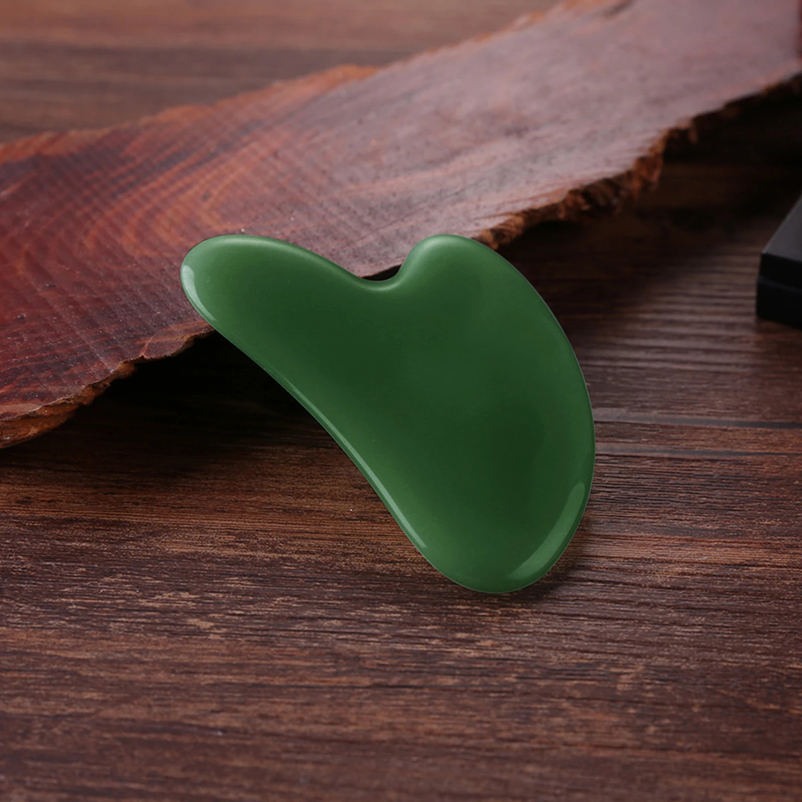Инструмент для лица Gua Sha Нефритовый камень доска спа-иглоукалывания терапия