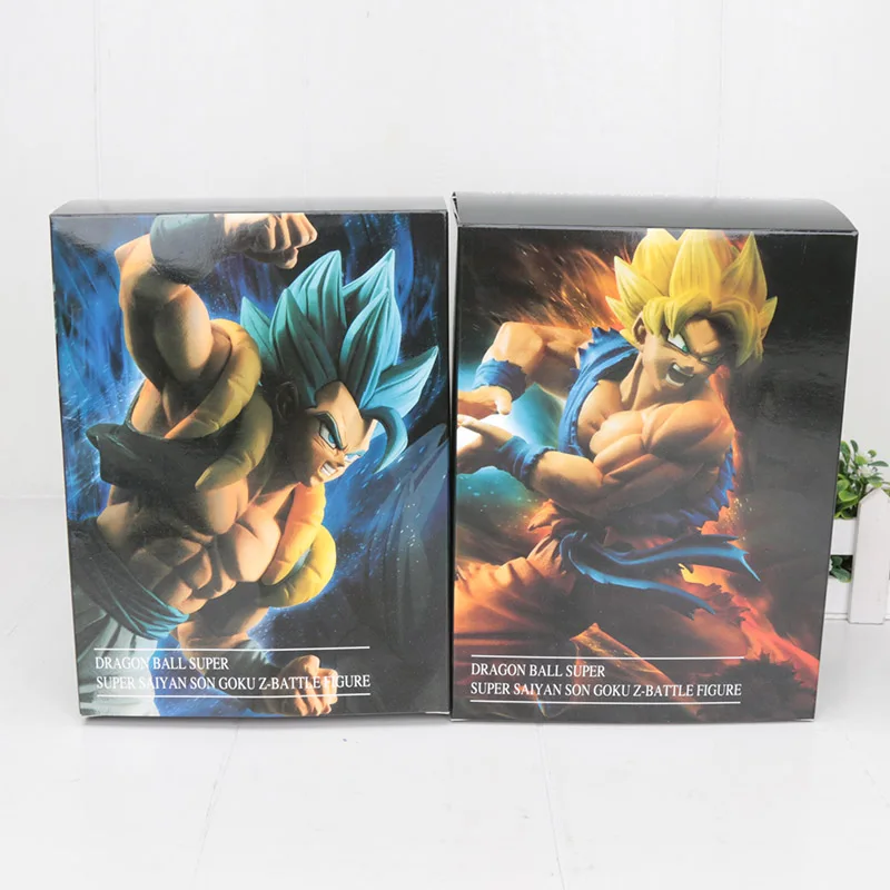 3 and 4 with box 20 см Dragon Ball Супер Saiyan Broly Z Broli Боевая фигурка Супер Saiyan Сон Гоку гогета битва ПВХ Фигурки игрушки - Цвет: 3 and 4 with box
