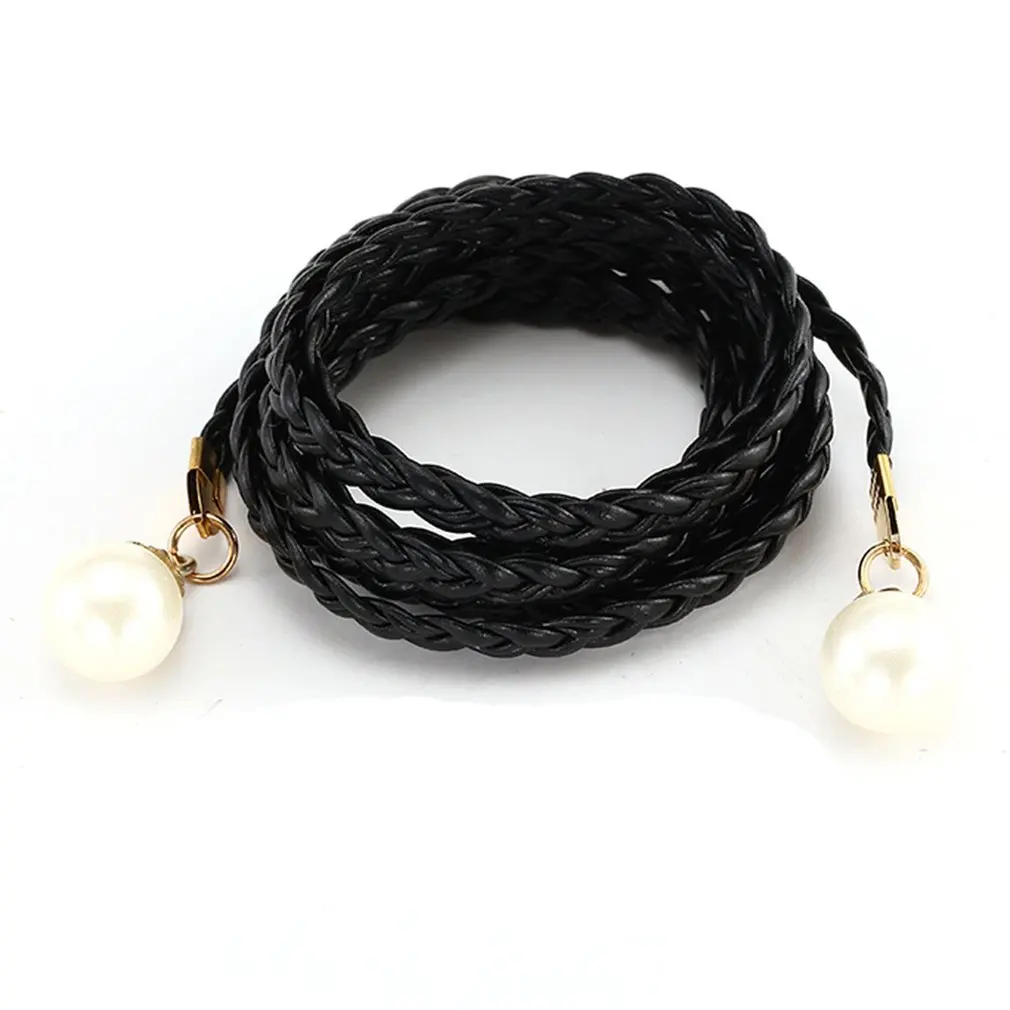 Ремень женский эластичный в форме листьев металлический пояс с застежкой