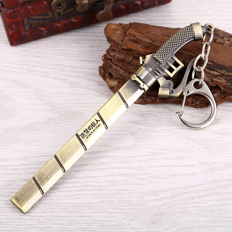 

Mengtuyi Anime Attack On Titan Sword Keychain Men Metal Weapon Key Chain Women Jewelry llaveros Para Hombre Brelok Cosplay New