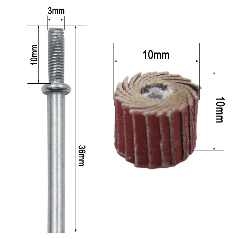 

10pcs Dremel Accessories Electric Grinding Polishing Grinding Wheel 3mm Grinding Head Rotary Tool Accessories Woodworking