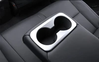 yimaautotrims rear seat water cup holder cover trim fit for hyundai tucson 2016 2020 abs interior matte carbon fiber look