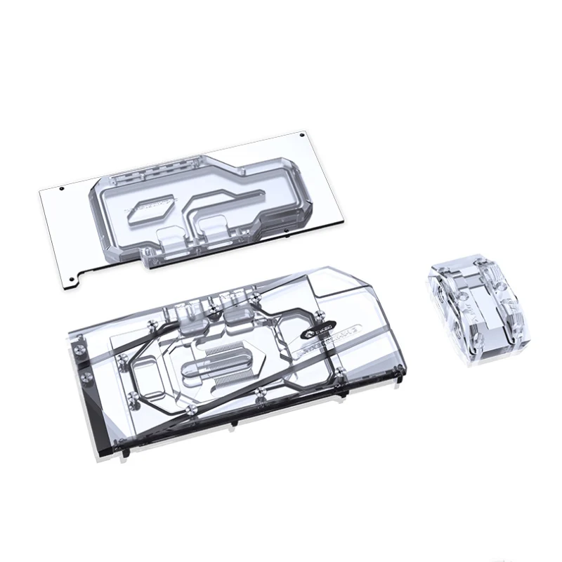 Задняя пластина Bykski полностью медный блок водяного охлаждения для