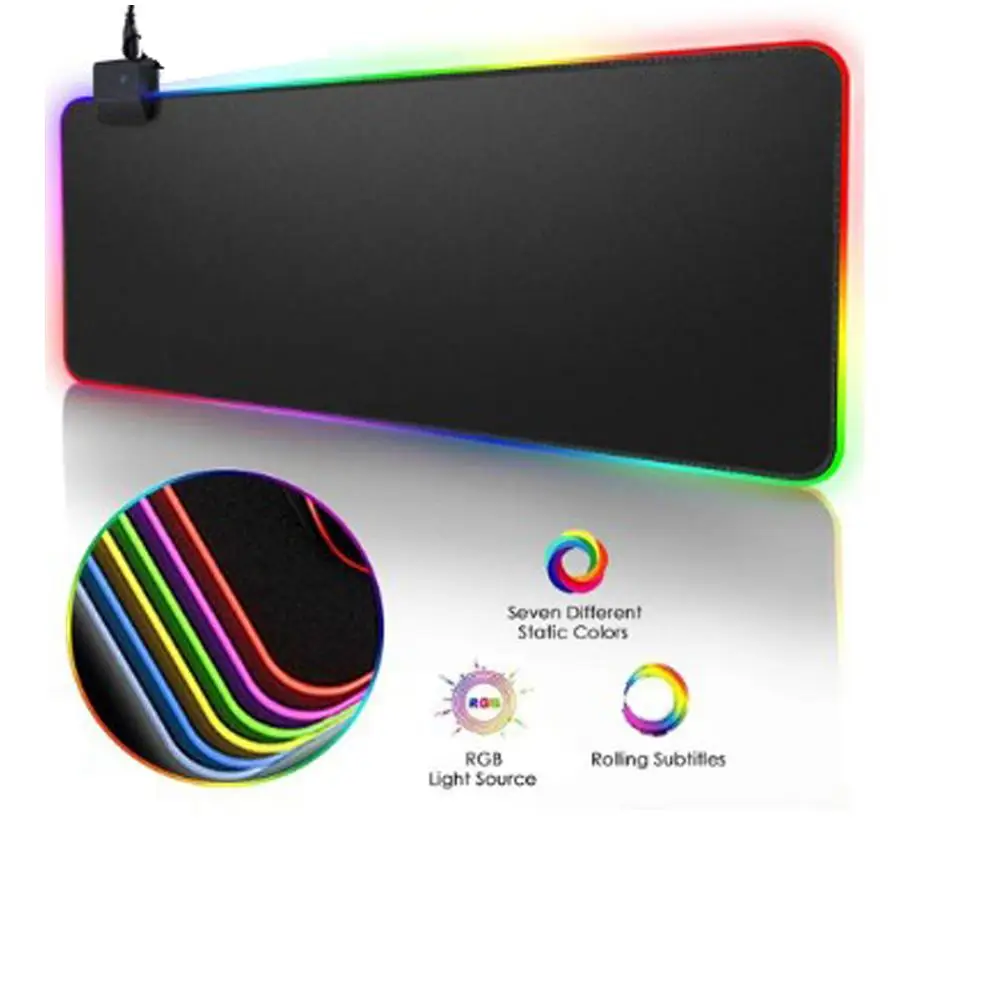 

RGB Gaming Mouse Pad Large Mouse Pad Gamer Led Computer Mousepad Big Mouse Mat with Backlight Carpet For keyboard Desk Mat Mause