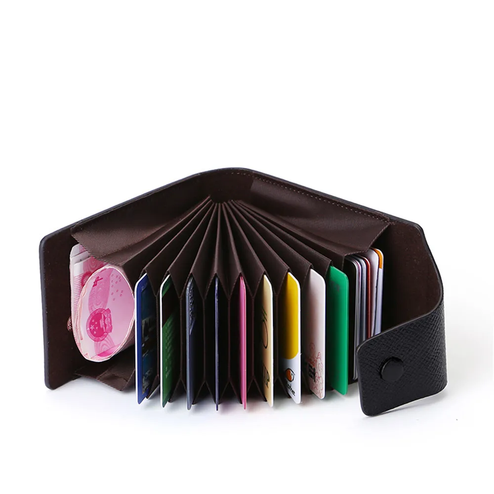 

Vintage Large Capacity PU Leather Men's Wallet Credit Card Holder Money Pouch ID Bank Card Holder Card Protect Case Pocket Purse