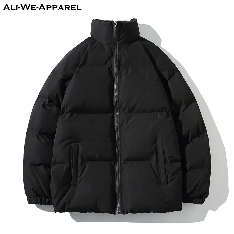 

Winter Men Jacket Parka Thicken Warm Coat Men's Stand Collar Jackets Solid Color Coat for Men Women Plus Size Down Jacket M-5XL