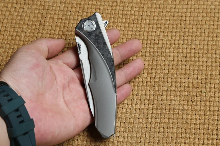 LiBinGEDC, складной нож Raptor Flipper, титановая ручка S90V, лезвие, для улицы, тактические, для кемпинга, ножи для выживания, инструменты для повседневного использования