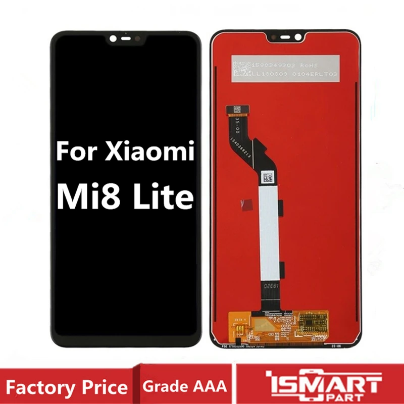 

ЖК-дисплей для Xiaomi Mi 8 Lite, сенсорный экран с дигитайзером в сборе, 10 точек касания для Mi8 Lite, запчасти для ремонта дисплея