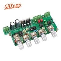 ghxamp 2 1 subwoofer preamplifier ne5532 preamp tone control board 3 channel tl072 treble bass adjustment