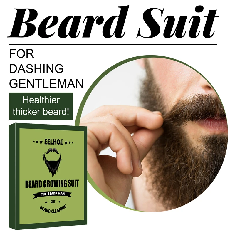 

4PCS/SET Beard Growth Grooming Kit with Beard Growth Oil+Beard Balm+Beard Spray+Beard Brush Comb