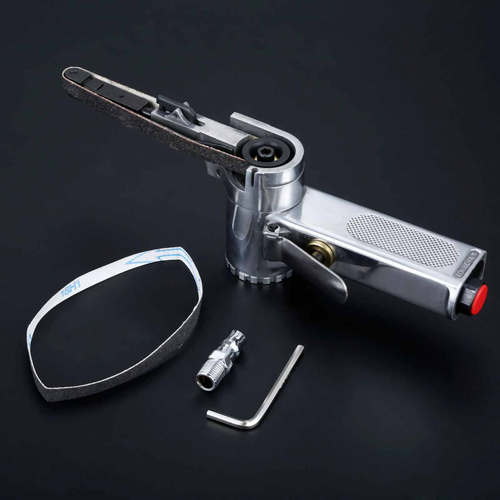 

1Set 16000RPM 10x330mm Metal Pneumatic Air Belt Sander Polisher Grinding Machine Tool for Edge Grinding Polishing Pneumatic Tool