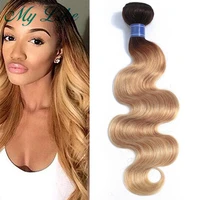 ombre human hair bundles 1b27 honey blonde ombre brazilian hair weave 1 bundles non remy brazilian body wave ombre hair weft