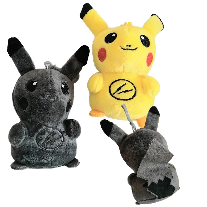 

Anime Pokemon Dark Lightning Pikachu Plush pendant Keychain Doll bag pendant girl birthday christmas gift toy