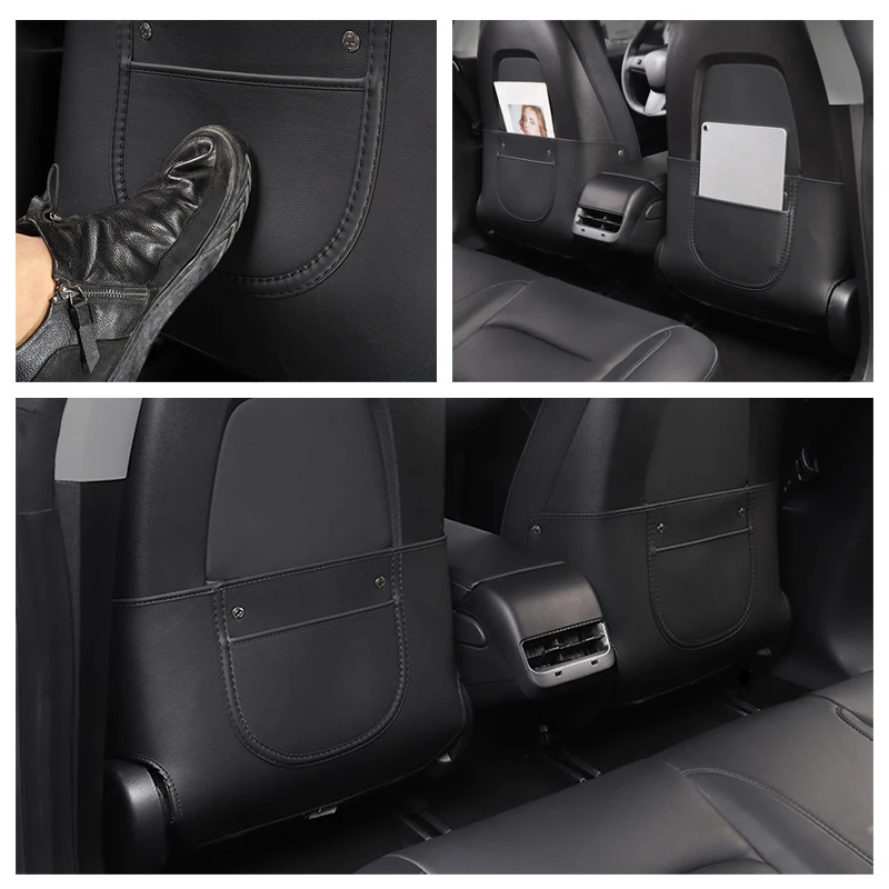 

For Tesla Anti Kick Mat Pad Car Anti-kick Protector Mats For Tesla Seat Back Protector Model 3 2021 2020 2019 2018 Accessories