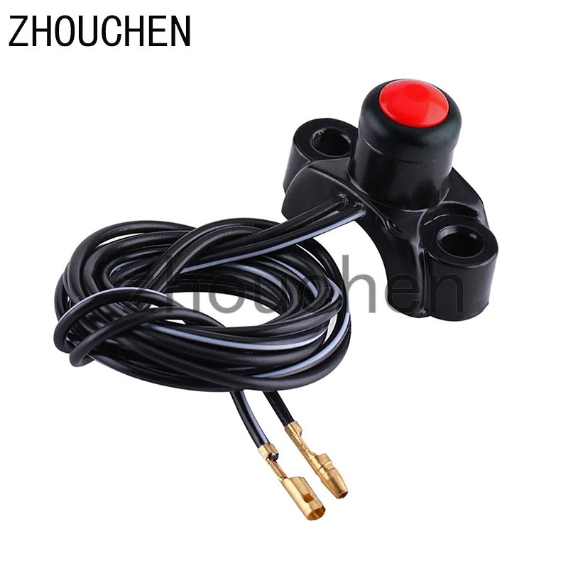 

Motorcycle 3xEngine Kill Stop Start Button Switch for ATV 7/8' Handlebar Red