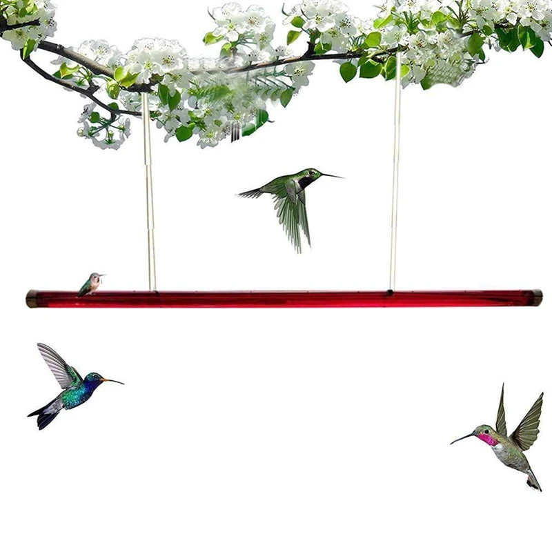 

Hummingbird Feeder With Hole Feeding Pipes Birds Easy To Use Red Hanging Long Tube Bird Feeder 40/60cm Anna's Best Garden Tools