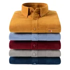 Мужская рубашка из ткани Оксфорд с длинными рукавами, рубашка в клетку на пуговицах, полосатая рубашка с карманами, большой размер, искусственная кожа, уличная одеждамужские рубашки 2022