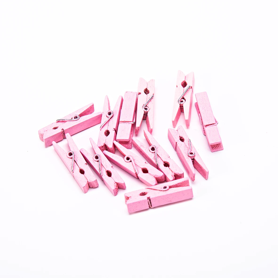 

50pcs Pink Color 35x9mm Wooden Clothespins Clothes Pegs Clothes Pins For Scrapbooking Stamping Crafts Wedding Decorations
