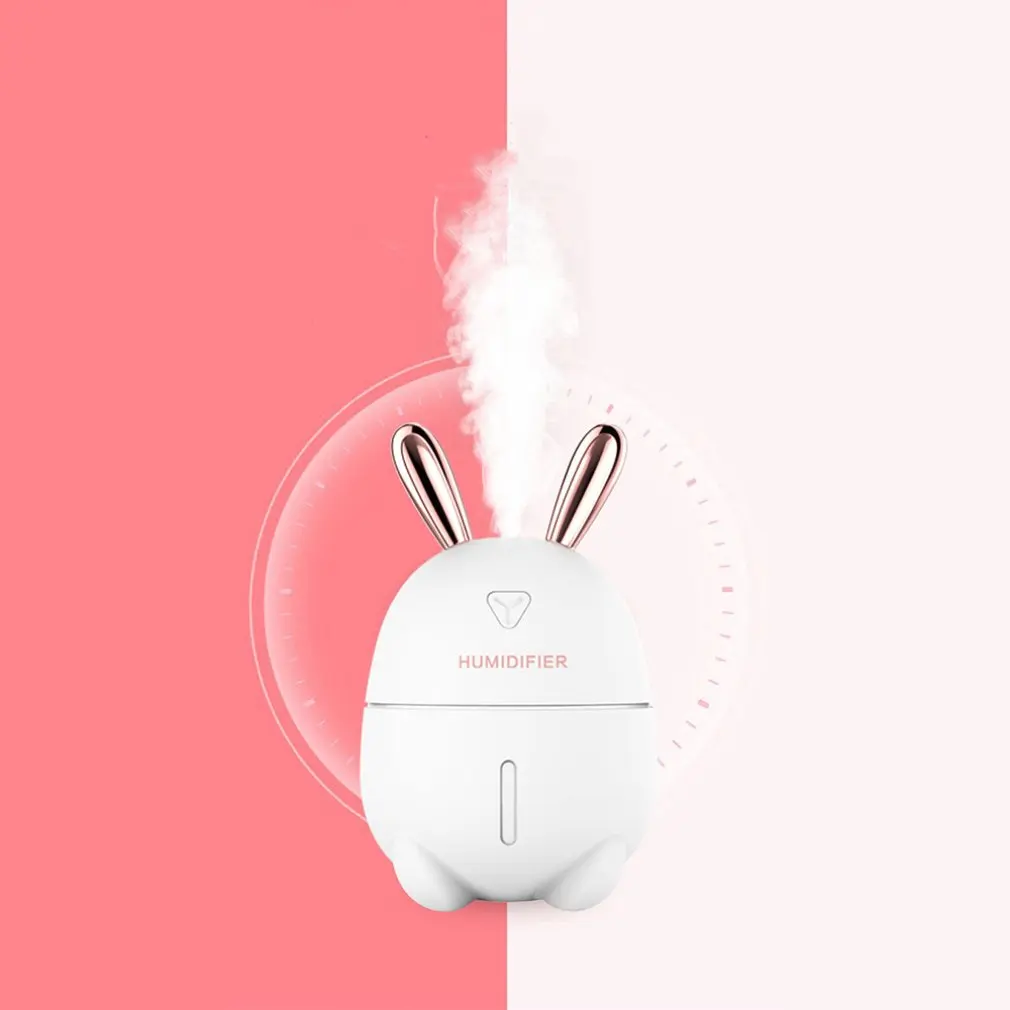 

New Cute Rabbit Mini Humidifier Usb Home Mute Bedroom Small Desktop Air Spray Moisturizing Creative Cute Pet