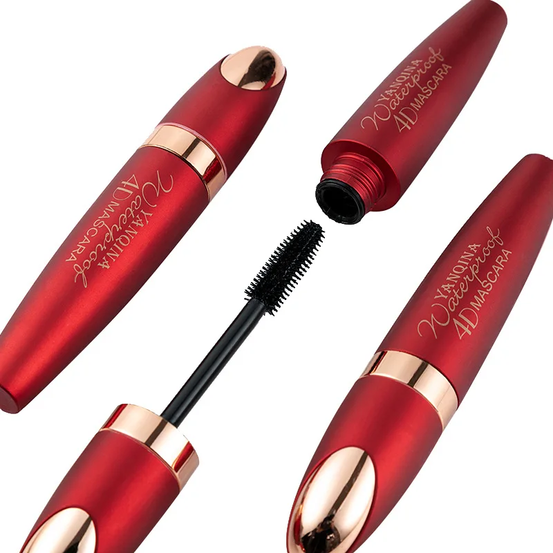 Профессиональная долговечная 4D шелковая тушь для ресниц 24 часа Водостойкая