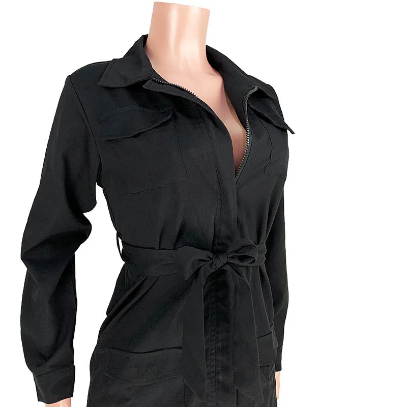 Женская Повседневная ветровка на молнии с карманами | одежда