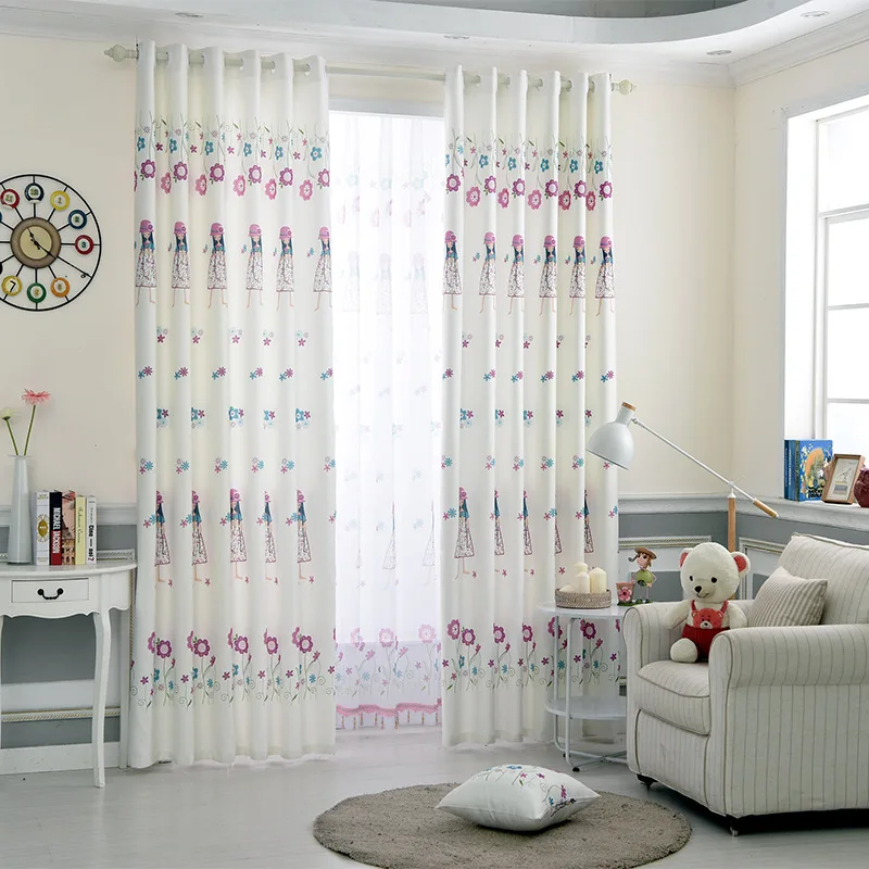 Простые современные занавески для гостиной столовой спальни готовые девочек