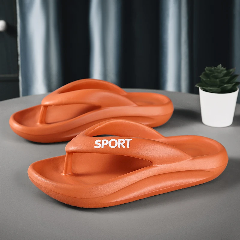 

2022Summer Slippers Women Casual Massage Durable Flip Flops Beach Sandals Female Wedge Shoes Striped Lady Room Slippers