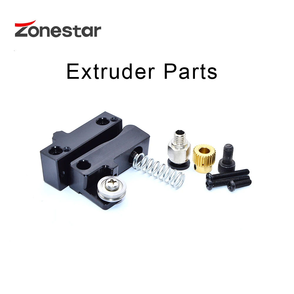 ZONESTAR штранг прессования фидера части черный алюминиевый блок DIY комплект