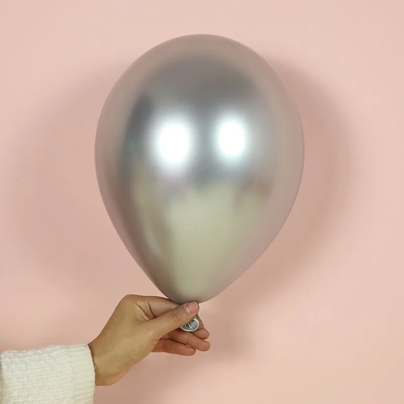 10 шт. 12 дюймов латексные хромированные золотые серебряные для свадьбы детского