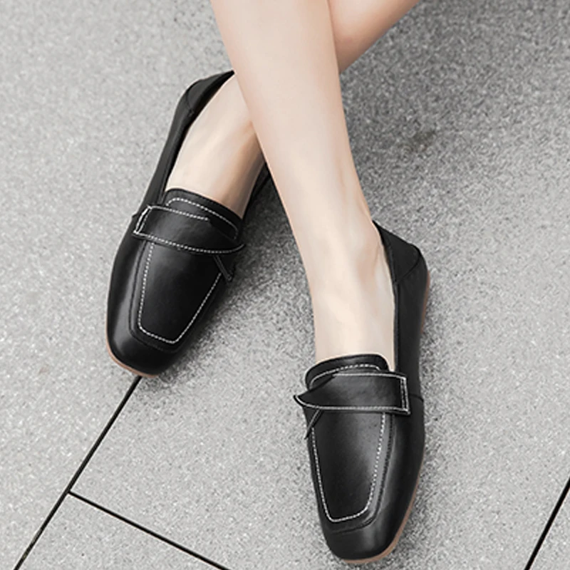 Новинка 2020 года сезон весна осень квадратный мыс туфли лодочки с закрытым носком