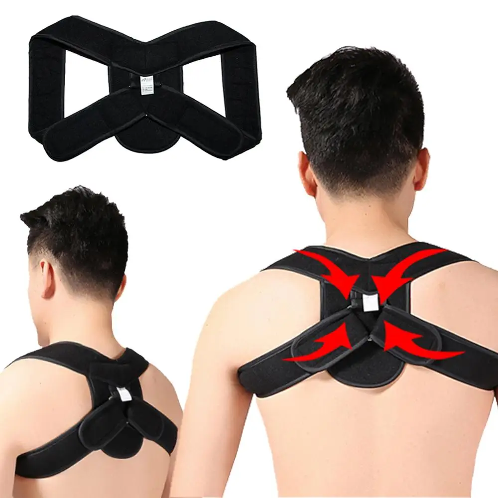 

Adjustable Posture Corrector for Man Woman Children Strap Back Corrector Humpback Correction Upper Back Brace Fitness Equipment
