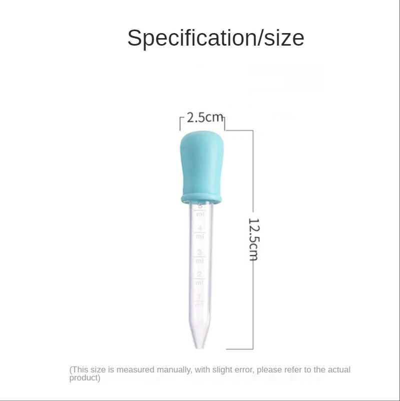 Gotero para beb&eacute;, alimentador de medicina a prueba de choques, alimentador de Medicina de agua para beb&eacute; reci&eacute;n nacido con escala, alimentador de Medicina de Gel de s&iacute;lice de 5ml-3