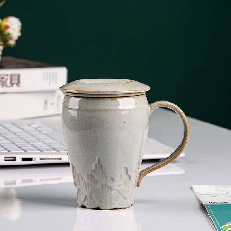 Кружка Ретро фильтр офисная чайная чашка с крышкой | Дом и сад