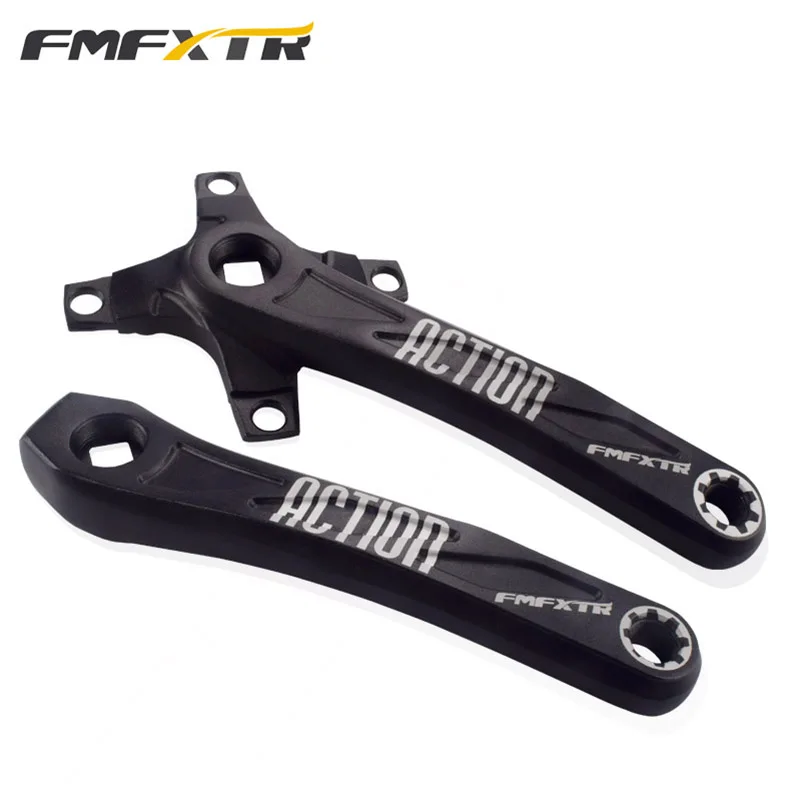 Горный велосипедный кареточный вал из алюминиевого сплава 170 мм, квадратное отверстие левой и правой ноги, сменная однотарная пластина, аксессуары.