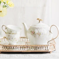 eecamail european style luxury exquisite suit ceramic english afternoon tea retro garden coffee cup set high end wedding gift
