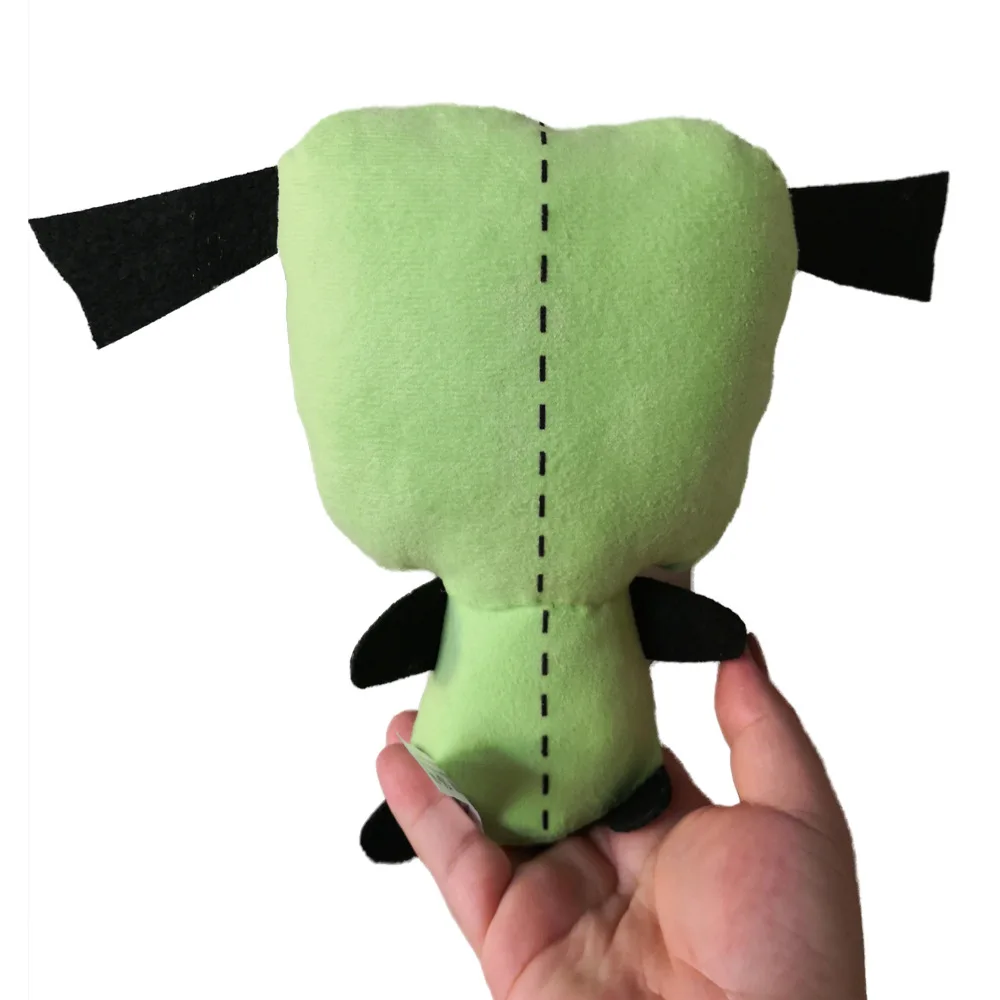 25 см 3D выпуклые глаза зеленый Alien Invader Zim собака мягкая плюшевая игрушка кукла для