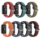 Ремешок силиконовый для Huawei Watch FIT, дышащий спортивный браслет двойного цвета, аксессуары для часов, 100