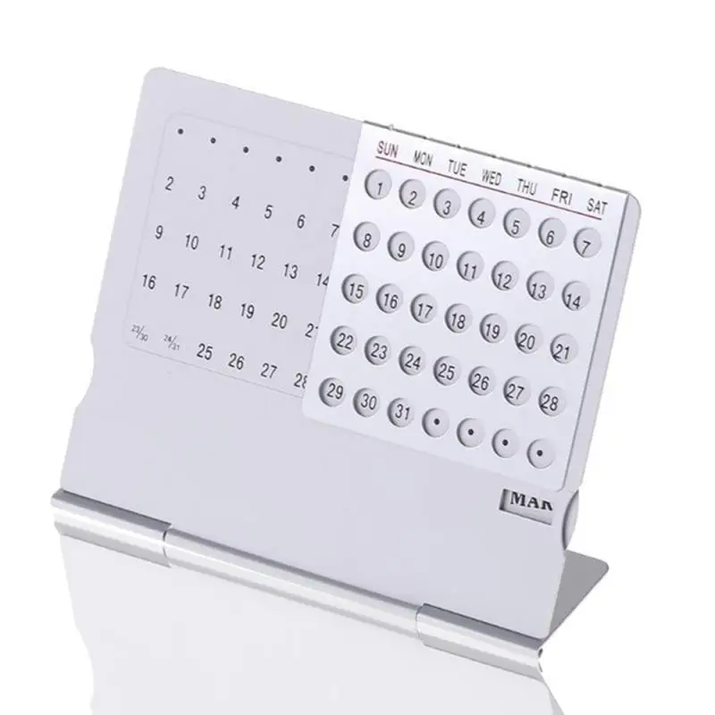 Супер Вечный Уникальный календарь на 100 лет металлический стол из алюминиевого